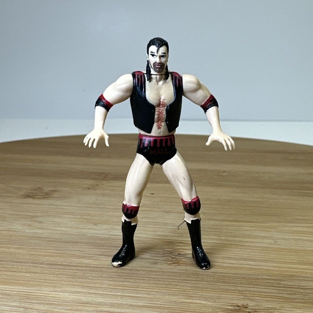 Toybiz 1998 WCW WWE Steel‎ Slammers Scott Hall Razor Ramon Figure Vintage 3”